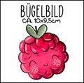 Bügelbild Himbeere