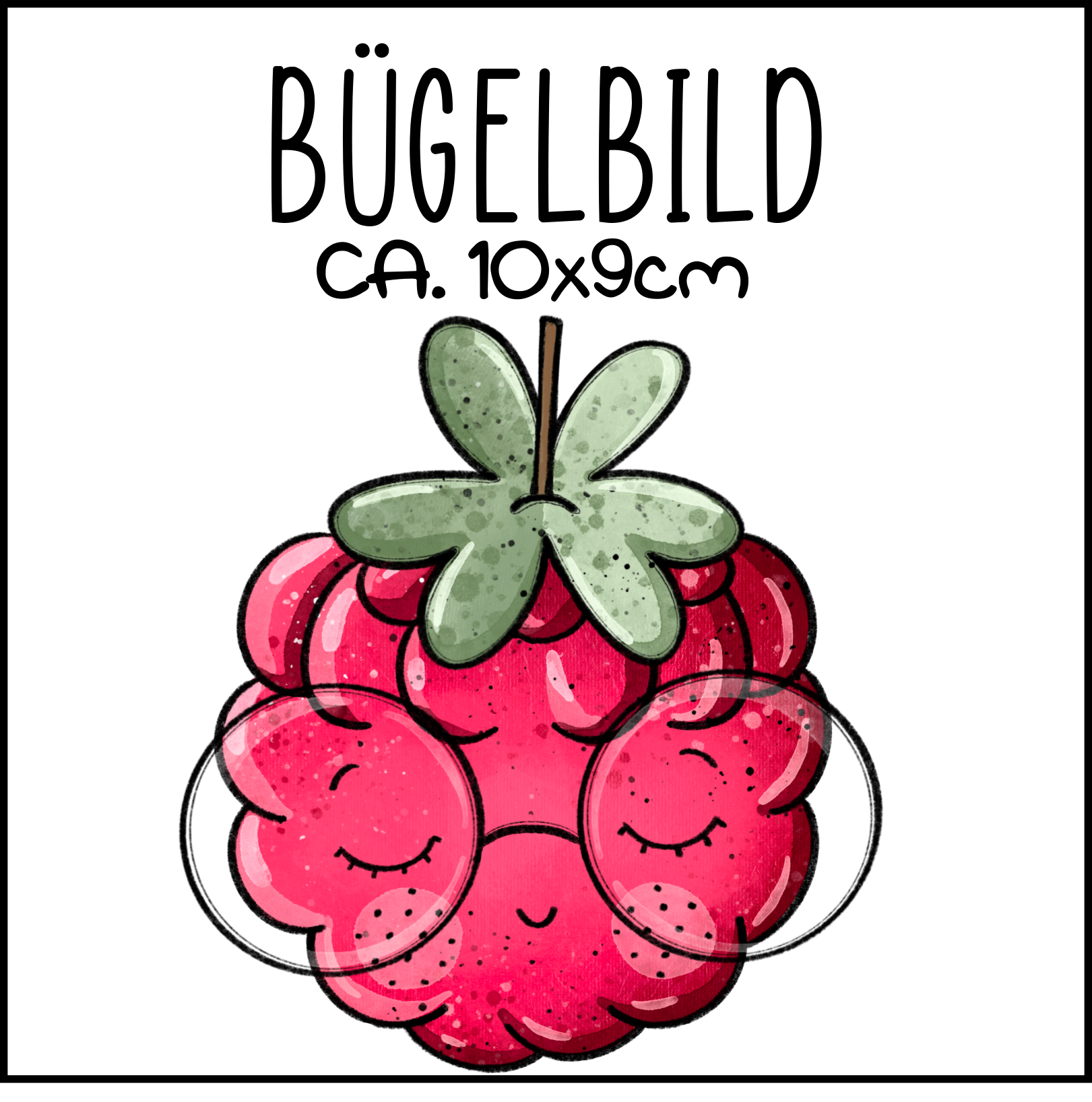 Bügelbild Himbeere 2