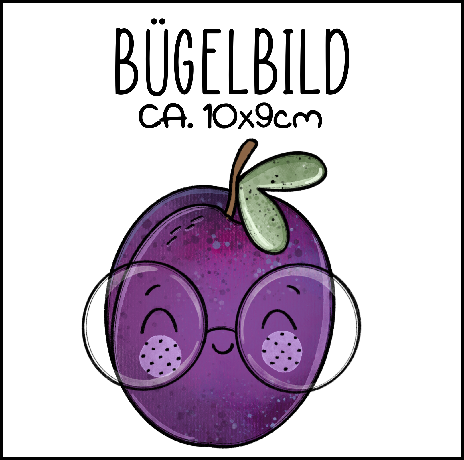 Bügelbild Pflaume 2